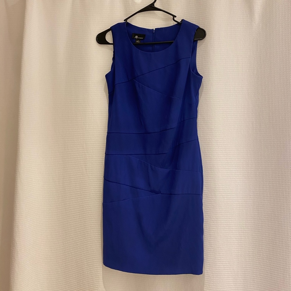 Royal Blue Wear to Work Above the Knee Dress